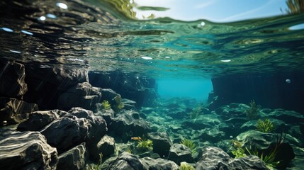 underwater view in the sea