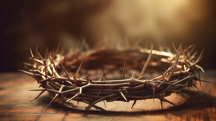 Fototapeta premium The new crown of Jesus. Resurrection. Easter. Holy holiday. Religious symbol.