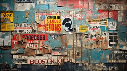 old poster grunge background - obrazy, fototapety, plakaty