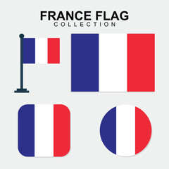 France Country National Flag set