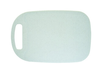 White plastic cutting board isolated