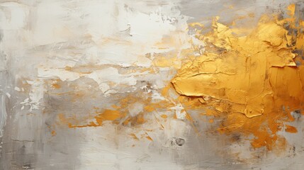 White and gold wall stucco background