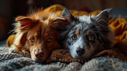 Adorable Cat Dog Resting Together, Desktop Wallpaper Backgrounds, Background HD For Designer