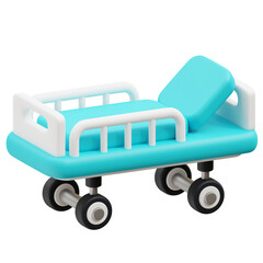 Hospital Bed 3d Icon