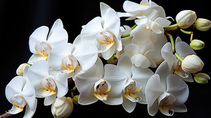 White orchid floral