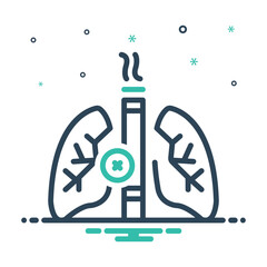 Mix icon for no smoking