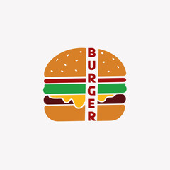 burger club point logo design