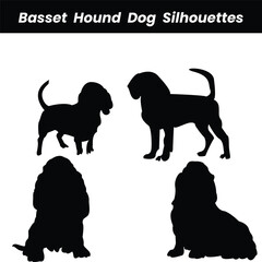 Basset Hound Dog silhouette
