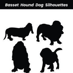 Basset Hound Dog silhouette