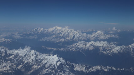 snow covered mountains