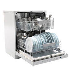 Dishwasher isolated on transparent background