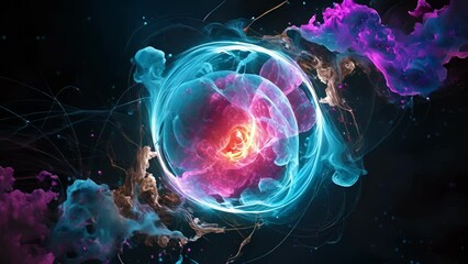 Stunning depiction of a human zygote moments after conception, the enchanting start of new life.