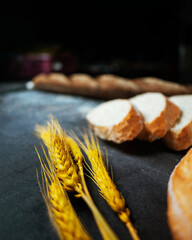 bread on a table