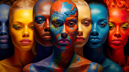 Obraz premium Empowering Women, Celebrating International Women's Day with Diversity