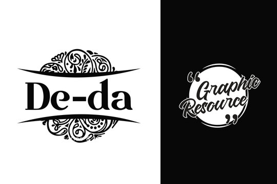 graphic resource logo design unique ideas black and white 016