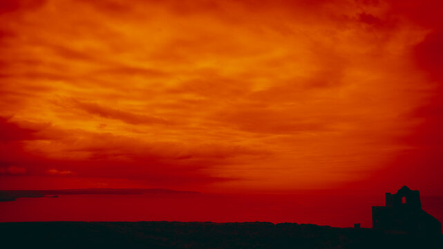 Sunset on St Agnes Head- Cornwall - England