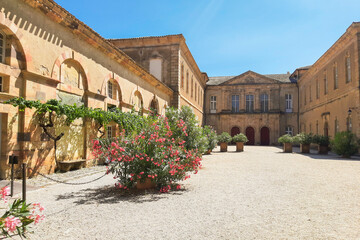Abbaye Ste Marie, Lagrasse, Aude, Occitanie, France