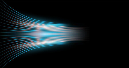 Abstract High Speed Background. Illustration Light Render Of Digital Technology