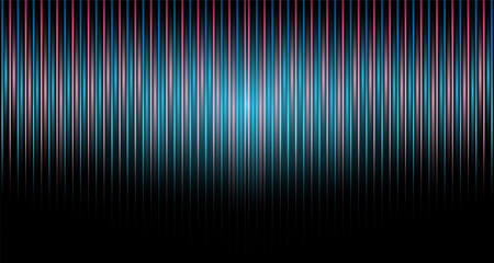 Abstract Background With Glowing Vertical Lines. Illustration Light Render Of Digital Technology