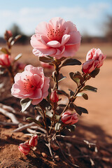 A wild Desert Rose, thriving in harsh arid conditions.