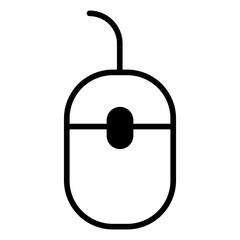 Mouse solid glyph icon