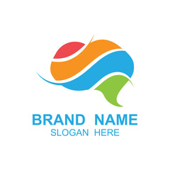 Brain Logo design vector template. This logo suitable for education, medical, courses, lab, science and others businesses