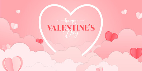 Flat design valentines day background Free Vector illustration.
