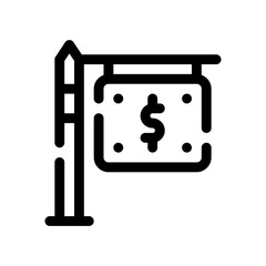 for sale line icon