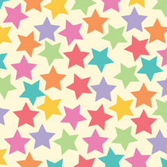 Obraz premium Vector seamless star pattern design