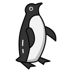  Flightless birds adapted to the cold, waddling and sliding on ice with endearing charm.