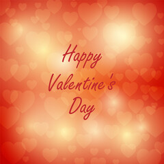Greeting card design for Happy Valentines Day celebration.