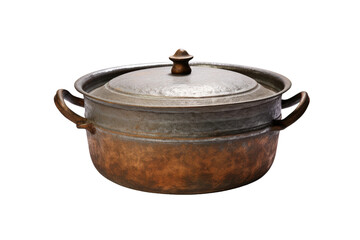 Deep Cooking Mastery: Kadai Deep Cooking Pot Isolated on Transparent Background