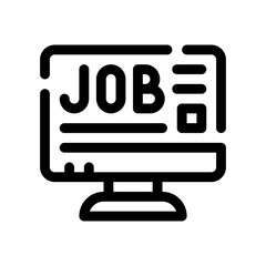 job offer line icon