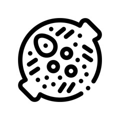 tteokbokki line icon