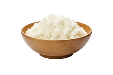 Asian Rice Bowl Display Isolated on Transparent Background