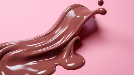 chocolate on a pink background