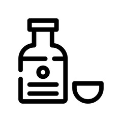 soy sauce line icon