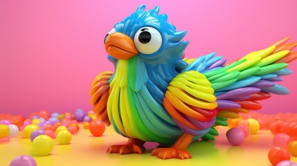Fototapeta na wymiar colorful parrot
