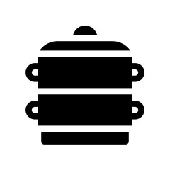Obraz premium steamer glyph icon