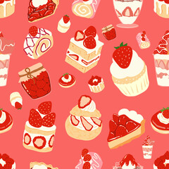 STRAWBERRY DESSERT PATTERN