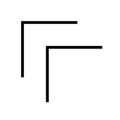 Upper left arrow solid glyph icon
