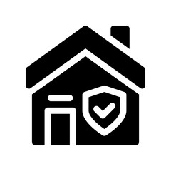 home insurance glyph icon