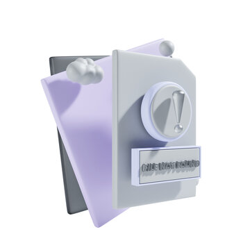 file not found with square background 3d icon