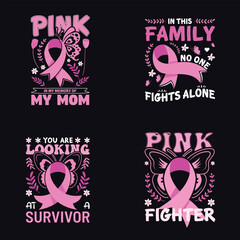 Breast Cancer Awareness Cancer T-shirt Design And Vector Graphic.