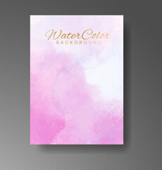 Naklejka na ściany i meble Cards with watercolor background. Design for your cover, date, postcard, banner, logo.