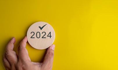 Starting new year 2024. Beginning and start of the new year 2024. Preparation for new year ,life,...
