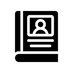 address book glyph icon