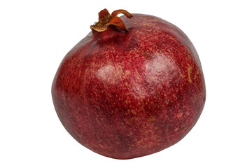Pomegranate without background. Sweet, ripe tropical fruit.
