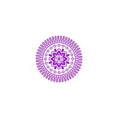 purple mandala element vector vector