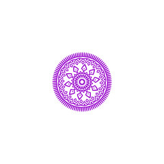 purple mandala element vector vector